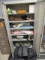 METAL CABINET W/ ASSORTED TRAINING INFANTS & YOUTH CHILDREN MANIKINS