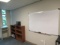 DRY ERASE BOARDS, (2) BOOKCASES & PODIUM