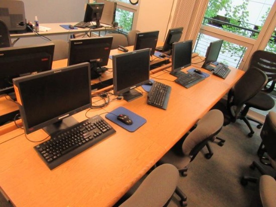 (4) LENOVO MONITORS