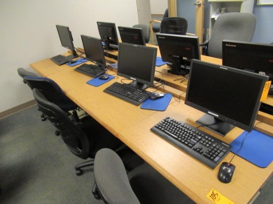 (4) LENOVO MONITORS