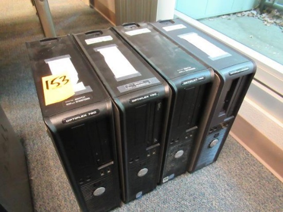(4) DELL COMPUTERS (UNKNOWN PASSWORDS)
