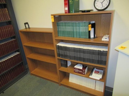 (3) WOOD BOOKCASES
