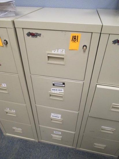 4 DRAWER FIREKING FILE CABINET