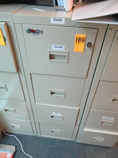 4 DRAWER FIREKING FILE CABINET