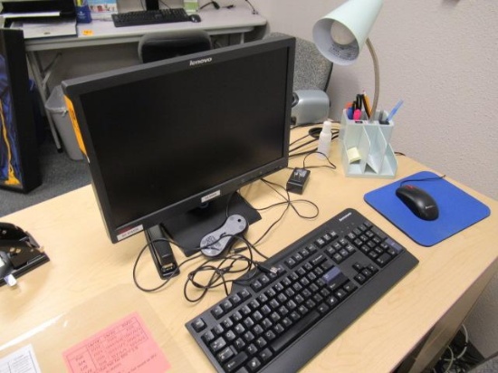 (2) LENOVO MONITORS