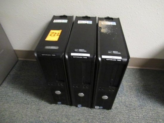 (3) DELL COMPUTERS (UNKNOWN PASSWORDS)