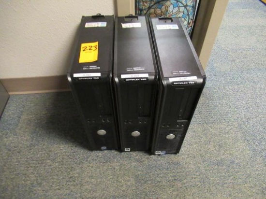 (3) DELL COMPUTERS (UNKNOWN PASSWORDS)