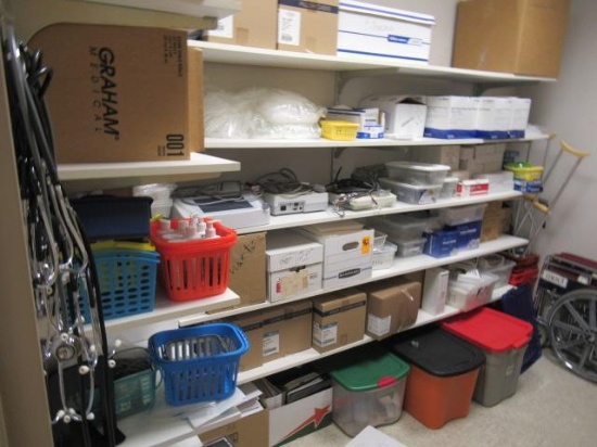 LOT OF ASSORTED MEDICAL SUPPLIES & DEVICES