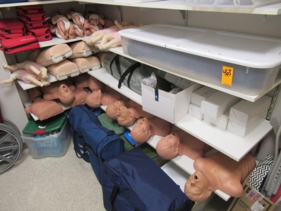 LOT OF ASSORTED CPR TRAINING MANIKINS