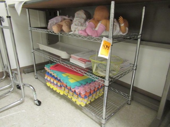 METRO RACK W/ CONTENTS