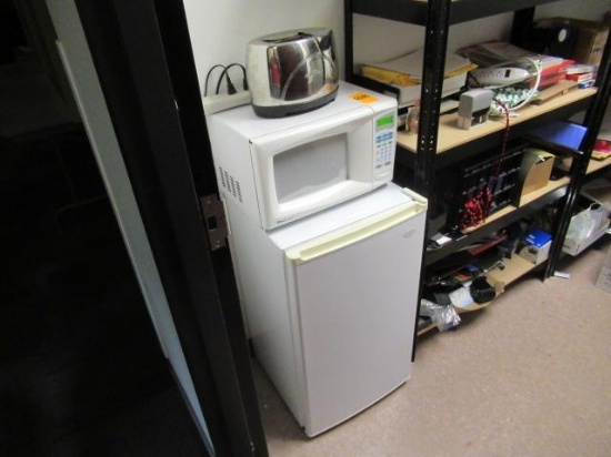 MINI FRIDGE, MICROWAVE & TOASTER