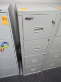 FIREKING FOUR DRAWER FILE CABINET W/ KEY