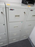 FIREKING FOUR DRAWER FILE CABINET W/ KEY