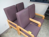 (4) UPHOLSTERED CHAIRS