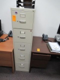 FIVE DRAWER METAL FILE CABINET