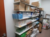 CONTENTS OF SHELVES - ASSORTED MEDICAL SUPPLIES