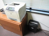 HP LASERJET 4200TN PRINTER & PAPER SHREDDER