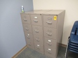 (3) 4 DRAWER FILE CABINETS