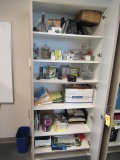 CONTENTS OF CABINET - ASSORTED OFFICE SUPPLIES