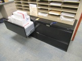 (2) 2 DRAWER FILE CABINETS & (2) 2 DRAWER LATERAL FILE CABINETS