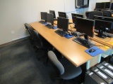 (4) DESKS & CHAIRS