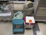 GARBAGE CAN, BIOHAZARD CAN & STEP STOOL