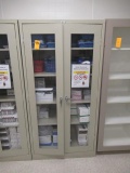 MEDICAL CABINET W/ CONTENTS - MOSTLY BLOOD TRANSFER ITEMS