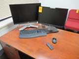 DELL OPTIPLEX 760 CPU, (2) DELL MONITORS & WIRELESS KEYBBOARD & MOUSE