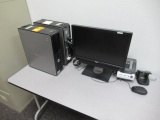 (4) DELL CPU'S, (4) DELL MONITORS, HANNS G MONITOR & BROTHER P-TOUCH QL-500 PRINTER