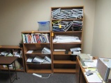 (2) BOOK SHELVES (EMPTY BINDERS GO W/ LOT 604)