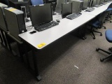 (2) TWO STATION COMPUTER WORK TABLES