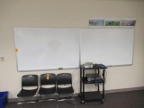 (2) DRY ERASE BOARDS (BUYER RESPONSIBLE FOR TAKING DOWN)