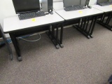 (2) SINGLE STATION COMPUTER WORK TABLES
