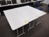 (3) FOLDING TABLES