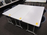 (3) FOLDING TABLES