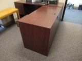 WOOD DESK W/ RIGHT HAND RETURN