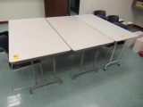 (3) FOLDING TABLES