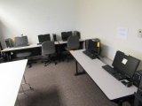 (4) ASSORTED SIZE COMPUTER DESKS W/ CHAIRS