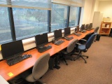 (4) COMPUTER DESKS W/ CHAIRS