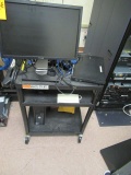 DELL COMPUTER W/ DELL MONITOR & CART