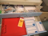 ARMSTRONG MEDICAL CART W/ ATRIA 3000 EKG & ASSORTED SUPPLIES