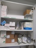 CONTENTS OF CABINET - ASSORTED MEDICAL SUPPLIES