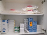 CONTENTS OF CABINET - ASSORTED MEDICAL SUPPLIES