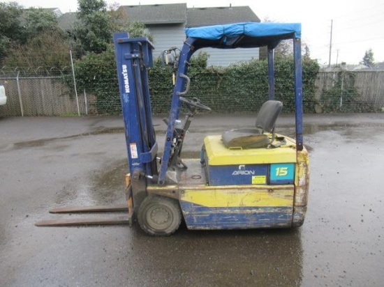KOMATSU FB15M-3 ELECTRIC FORKLIFT