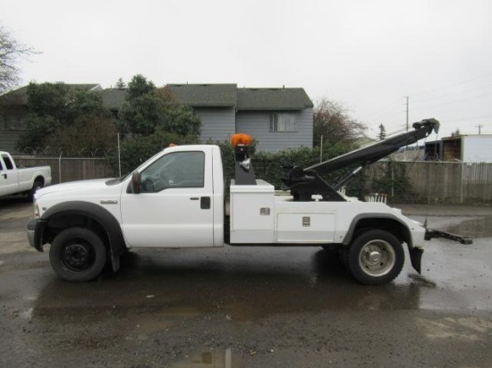 ***PULLED - NO TITLE*** 2007 FORD F-450 XLT TWIN LINE WRECKER