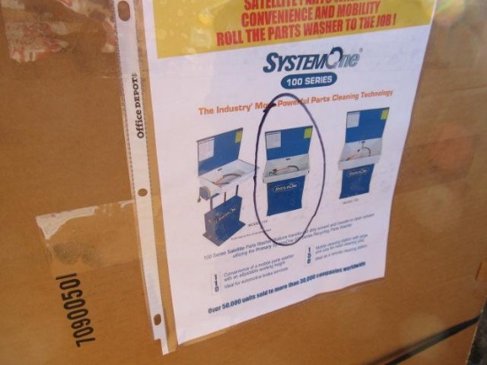 SYSTEMONE MODEL 110 MOBILE PARTS WASHER