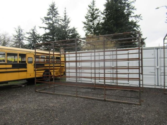 8'5''W X 20'L X 10'T STEEL FLATBED CAGE