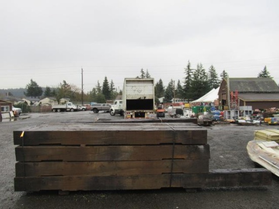 (15) RAILROAD TIES 10'' X12 X 12' & (1) 10'' X 12" X 16'
