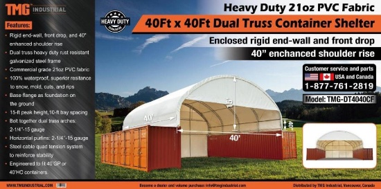 TMG DT4040CF DUAL TRUSS CONTAINER SHELTER