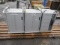 LOT OF (3) LAPTOP POWER STATION CABINETS ANTRO 120V WITH EXTERNAL POWER OUTLETS